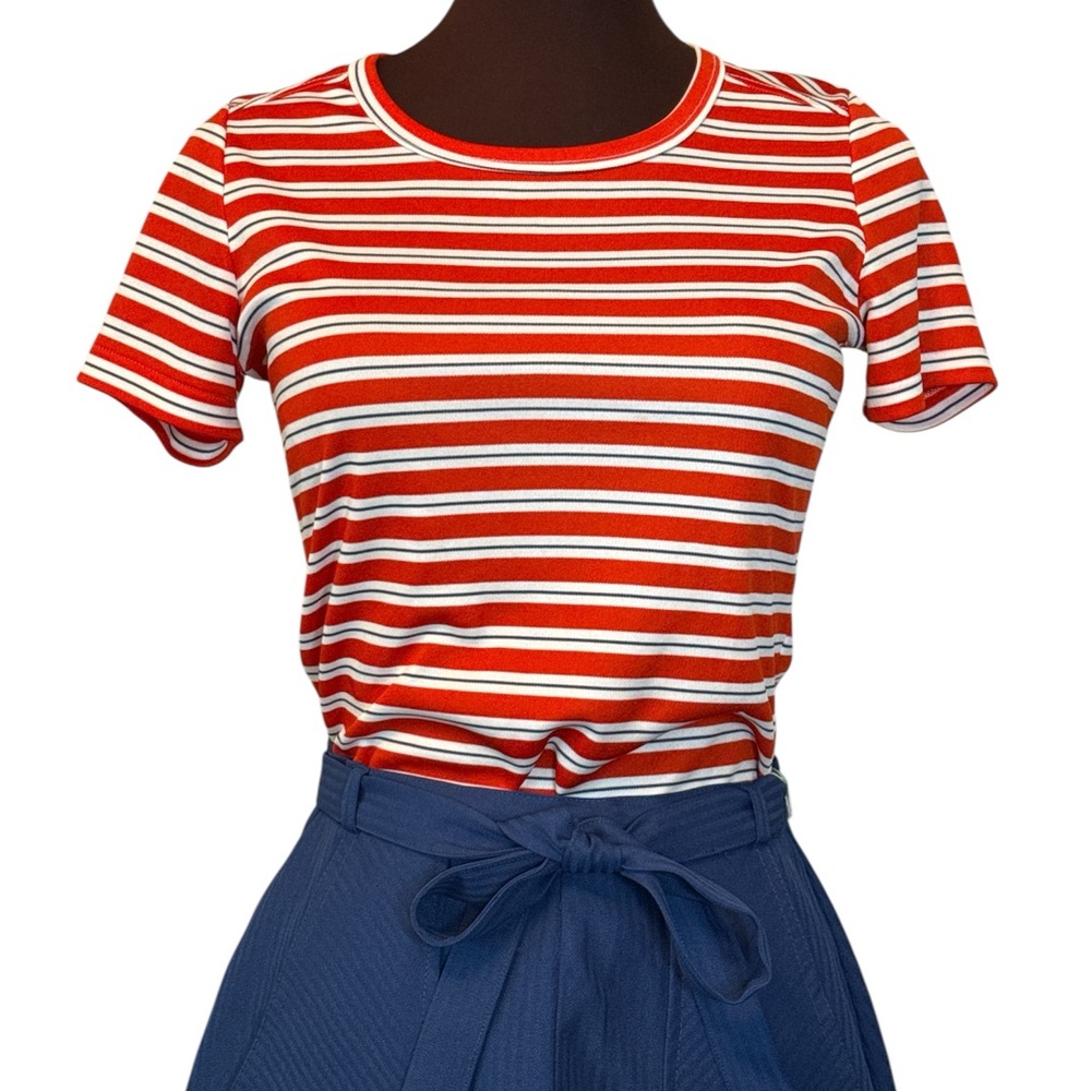 Vintage Striped Red White and Blue Women's Top